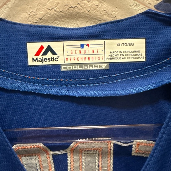 Majestic Stitched Mets Tebow Baseball Jersey size XL - Picture 2 of 7